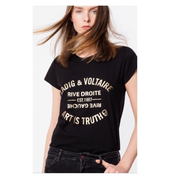 Zadig & Voltaire Skinny Blasson Tee. - Picture 1 of 8